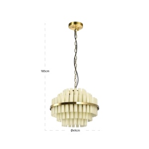 LUSTRA ZERINE 214481, CONFECTIONATA DIN METAL SI RASINA, ALBA, STIL MODERN - Img 4