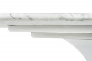 MASA ALBA TULIP ELLIPSE MARBLE CARRARA 200/120 STIL MODERN - Img 8