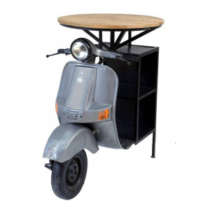 MASA BAR, SCOOTER 115CM, LEMN SI METAL, MODEL DEOSEBIT - Img 2