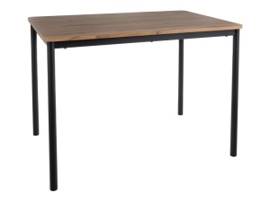 MASA CITY STEJAR ARTISAN/NEGRU DIN METAL, MDF SI FURNIR, STIL MODERN