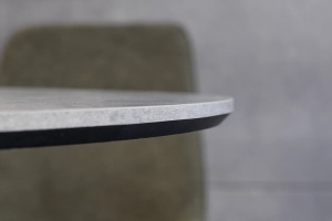 MASA DE DINING ROTUNDA, ATELIER 120CM, FURNIR LEMN, MELAMINA SI METAL, ASPECT PIATRA, ARTIM GROUP SELECTION - Img 6