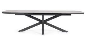 MASA DE GRADINA, EXTENSIBILA, PASCAL 200X260, GRI ANTRACIT, CONFECTIONATA DIN ALUMINIU, STIL MODERN - Img 3
