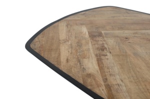MASA DE SUFRAGERIE KIVU 220CM, REALIZATA DIN LEMN DE MANGO SI METAL, CULOARE NATUR/NEGRU, GINER Y COLOMER - Img 4