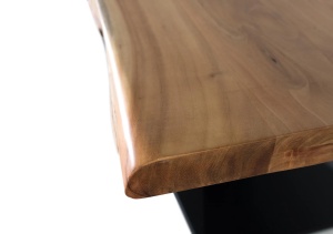 MASA DE SUFRAGERIE LAGOS 200CM, REALIZATA DIN LEMN DE SALCAM SI METAL, CULOARE NATUR/NEGRU, GINER Y COLOMER - Img 5