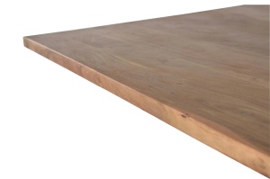MASA DE SUFRAGERIE VICTORIA 200CM, PENTRU 8 PERSOANE, REALIZATA DIN LEMN DE SALCAM SI METAL, CULOARE NATUR/NEGRU, GINER Y COLOMER - Img 4