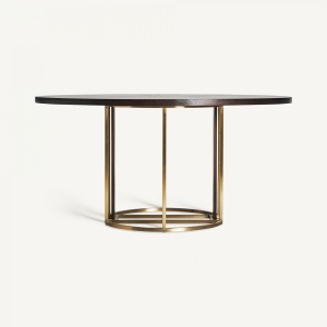 MASA DEOSEBITA, LEIRA 150CM, DIN LEMN SI METAL, MARO/AURIU, ARTIM GROUP SELECTION - Img 2