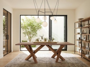 MASA DINING, 240CM, FABRICATA DIN LEMN MASIV DE SALCAM, STIL RUSTIC, ARTIM GROUP SELECTION