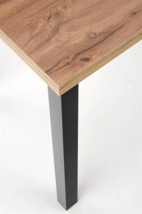 MASA DINING COBALT, STEJAR WOTAN/NEGRU, 120 CM, BLAT DIN PAL MELAMINAT, STIL VINTAGE - Img 6