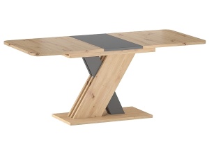 MASA DINING EXTENSIBILA EXEL, 140/180 CM, STEJAR ARTISAT/GRI ANTRACIT, DIN PAL LAMINAT, STIL MODERN - Img 5