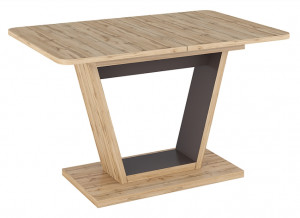 MASA DINING EXTENSIBILA NIGEL, 120/160 CM, STEJAR WOTAN/MARO, DIN PAL LAMINAT, STIL MODERN - Img 3