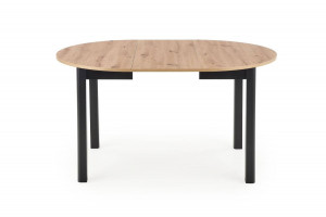 MASA DINING EXTENSIBILA RINGO, STEJAR ARTISAN/NEGRU, 102/142 CM, DIN MDF SI FURNIR, STIL CLASIC - Img 8