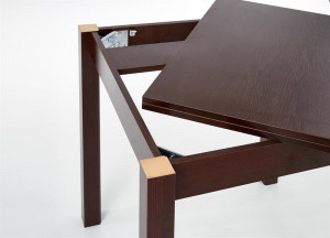 MASA DINING EXTENSIBILA STIL GRACJAN, NUC INCHIS, 80/160 CM, BLAT DIN PAL SI PICIOARE DIN MDF, STIL CLASIC - Img 7