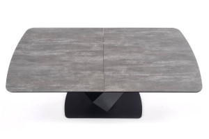 MASA DINING EXTENSIBILA STIL VINSTON, GRI/NEGRU, 180/230 CM, DIN MDF SI METAL, STIL MODERN - Img 8