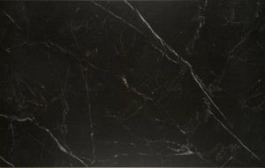 MASA DINING EXTENSIBILA STIL VITORINO, 160 CM, EFECT DE MARMURA NEAGRA/NEGRU, DIN MARMURA SI METAL, STIL MODERN - Img 3
