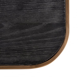 MASA DINING HUNTER, 230 CM, NEGRU RUSTIC/AURIU ANTICHIZAT, DIN FURNIR DE STEJAR SI METAL, RICHMOND INTERIORS - Img 5