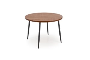 MASA DINING/LIVING BARRY fi105/75, NUC/NEGRU, BLAT DIN PLACA DE MDF SI PICIOR DIN METAL, STIL MODERN - Img 4