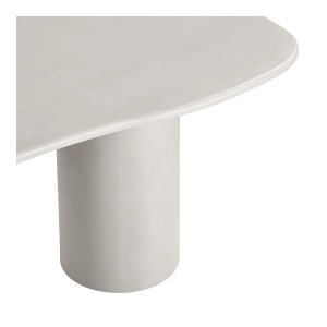 MASA DINING MARANOLA 96x200x76 cm, REALIZATA DIN MDF SI CIMENT, CULOARE BEJ, HOUSE NORDIC - Img 5
