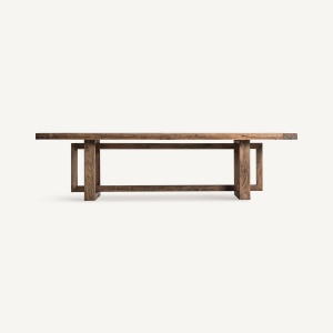 MASA DINING NORVIK 280CM, LEMN DE ULM, DESIGN RETRO, VICAL HOME