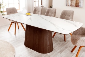 MASA DINING, UNIQUE, 200CM, CADRUL OVAL, LEMN FURNIRUIT SI CERAMICA, ARTIM GROUP SELECTION - Img 9