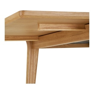 MASA EXTENSIBILA DARWIN 100x240-290-340x75 cm, REALIZAT DIN FURNIR DE STEJAR, CULOARE NATUR, HOUSE NORDIC - Img 6