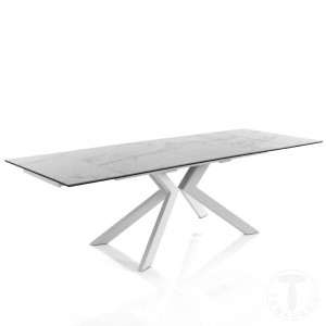 MASA EXTENSIBILA DIN CERAMICA 160/240CM, TIPS EVOLUTION, COD 3292, STIL MODERN, REALIZATA DIN METAL SI CERAMICA - Img 2