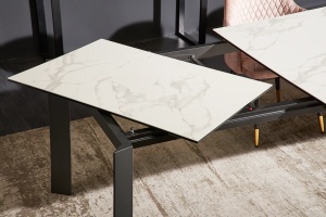 MASA EXTENSIBILA OFFICE, 180-240CM, MODEL X7, CERAMICA/STICLA, ASPECT MARMURA - Img 6