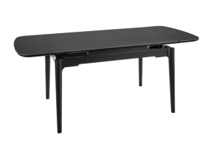 MASA EXTENSIBILA SENTO, 120/180 CM, NEGRU MAT, DIN CERAMICA SI METAL, STIL MODERN - Img 2