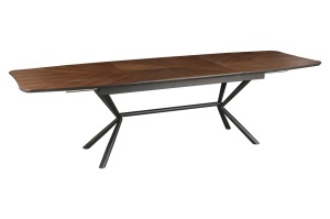 MASA EXTESIBILA DE MARI DIMENSIUNI, GRANDEZZA 180- 270CM, FURNIR LEMN DE NUC SI METAL, ASPECT NUC, ARTIM GROUP SELECTION - Img 8