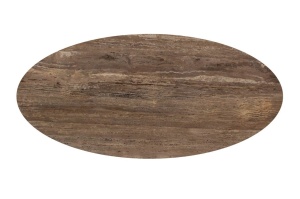 MASA LIVING OVALA, RUSSO 235CM, MDF SI TRAVERTIN, MARO, RICHMOND INTERIORS - Img 5
