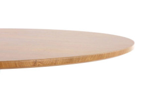 MASA LIVING STIL STING, STEJAR AURIU/ALB, 80 CM, BLAT DIN MDF SI PICIOR DIN METAL, STIL MODERN - Img 8