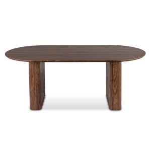 MASA OVALA 200CM, ARTIM MEBLE, REALIZATA DIN MDF, CULOARE NUC, STIL MODERN - Img 9