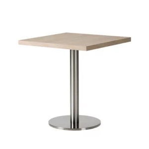 MASA PENTRU CAFENEA, 68x68 CM, STEJAR SONOMA/CROM, DIN PAL LAMINAT SI OTEL, ARTIM GROUP SELECTION