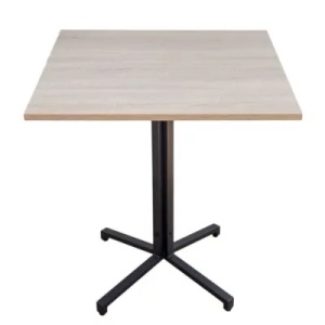 MASA PENTRU CAFENEA, 68x68 CM, STEJAR SONOMA/NEGRU, DIN PAL LAMINAT SI OTEL, ARTIM GROUP SELECTION