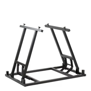 MASA PENTRU CATERING/CONFERINTE 120X80 CM, STEJAR LANCELOT/NEGRU, DIN PAL LAMINAT SI OTEL, ARTIM GROUP SELECTION - Img 5
