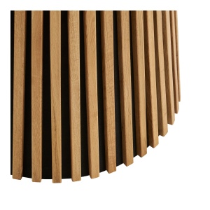MASA ROTUNDA OSAKA ø120x75 cm, REALIZATA DIN FURNIR SI MDF, CULOARE NATUR, HOUSE NORDIC - Img 5