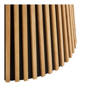 MASA ROTUNDA OSAKA ø140x75 cm, REALIZATA DIN FURNIR SI MDF, CULOARE NATUR, HOUSE NORDIC - Img 4