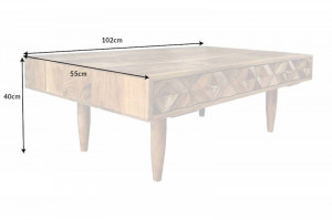 MASUTA DE CAFEA, ALPINE 100CM, LEMN MASIV DE SALCAM, COD 43734, ASPECT 3D - Img 8