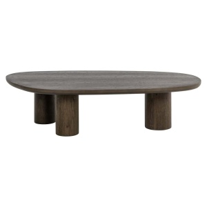 MASUTA DE CAFEA ELLINGTON, 214212, CONFECTIONATA DIN FURNIR DE STEJAR, MDF, TRAVERTIN SI LEMN RECICLAT, MARO, STIL MODERN - Img 2