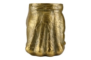 MASUTA DE CAFEA, FIST 50CM, REALIZAT DIN POLIRASINA, CULOARE AURIE, REALIZAT MANUAL, ARTIM GROUP SELECTION - Img 3