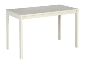 MASUTA DE CAFEA FROST L3 ALB ANTICHIZAT, CU BLAT DIN PAL LAMINAT SI CADRU DIN METAL, STIL MODERN