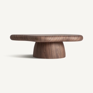 MASUTA DE CAFEA GENEIKEN 100CM, DIN FURNIR DE NUC SI FIBRA DE STICLA, STIL CONTEMPORAN, VICAL HOME