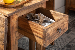 MASUTA DE CAFEA HEMINWAY 39553 DIN LEMN MASIV DE MAHON STIL RUSTIC - Img 5