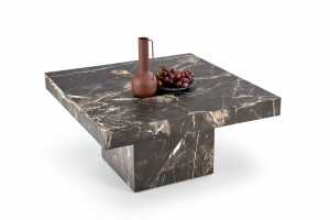 MASUTA DE CAFEA MONOLIT, EFECT DE MARMURA NEAGRA, DIN MDF FURNIRUIT, STIL MODERN