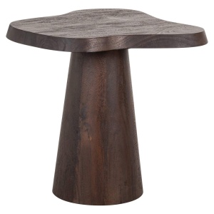 MASUTA DE CAFEA ODILE, 211994, CONFECTIONATA DIN LEMN MASIV DE MANGO, CULOAREA MARO, STIL MODERN