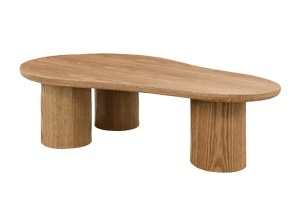 MASUTA DE CAFEA ORGANIC 130CM, REALIZATA DIN MDF, CULOARE STEJAR, INVICTA INTERIOR
