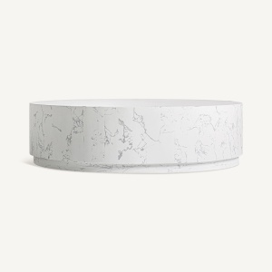MASUTA DE CAFEA VONNAS 90CM, DIN PIATRA SINTERIZATA ALBA, DESIGN EXCLUSIVIST, VICAL HOME - Img 2