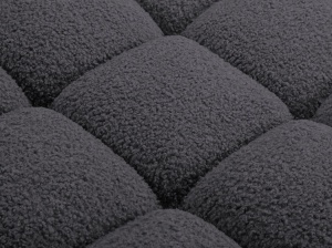 MODUL CANAPEA BELLIS, GRI GRAFIT, CU TAPITERIE DIN TEXTIL BOUCLE ROLF, MICADONI - Img 5