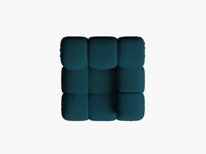 MODUL CANAPEA BELLIS, PE DREAPTA, ALBASTRU MARIN, CU TAPITERIE DIN TEXTIL 3D SONIC, MICADONI - Img 3