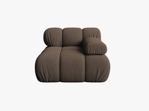 MODUL CANAPEA BELLIS, PE DREAPTA, MARO, CU TAPITERIE DIN TEXTIL 3D SONIC, MICADONI