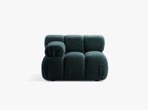 MODUL CANAPEA BELLIS, PE STANGA, BENZINA, CU TAPITERIE DIN TEXTIL BOUCLE ROLF, MICADONI